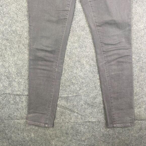Jarbo Womens High Rise Skinny Long Jeans Size IT 34 Stoney Gray Wash 27x30 MEas - Picture 3 of 13